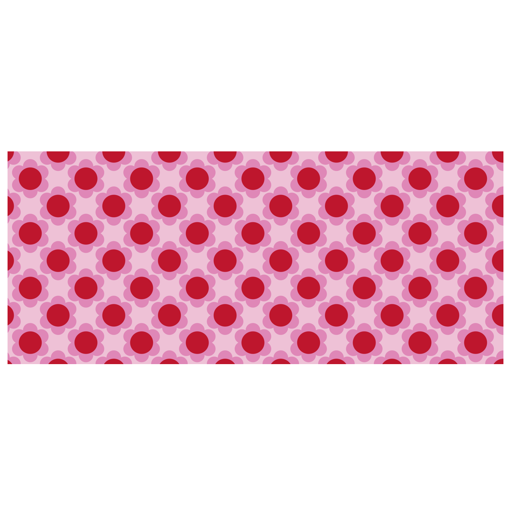 Scarf - ELLIE red - Classic floral print
