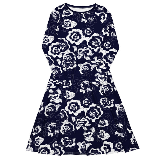 Midi Dress - SERENITY navy
