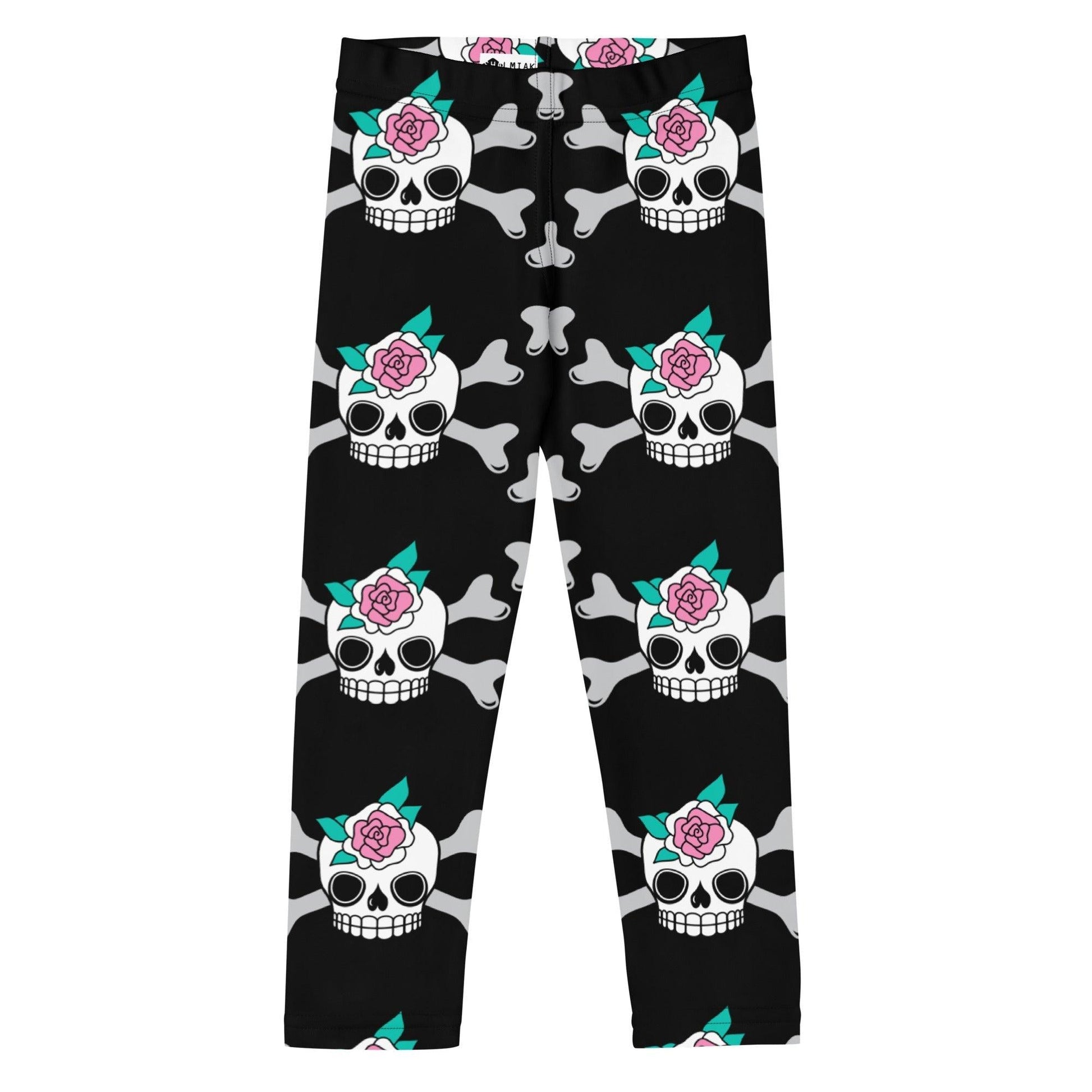 Kids' Leggings -2- SKULLROSE black