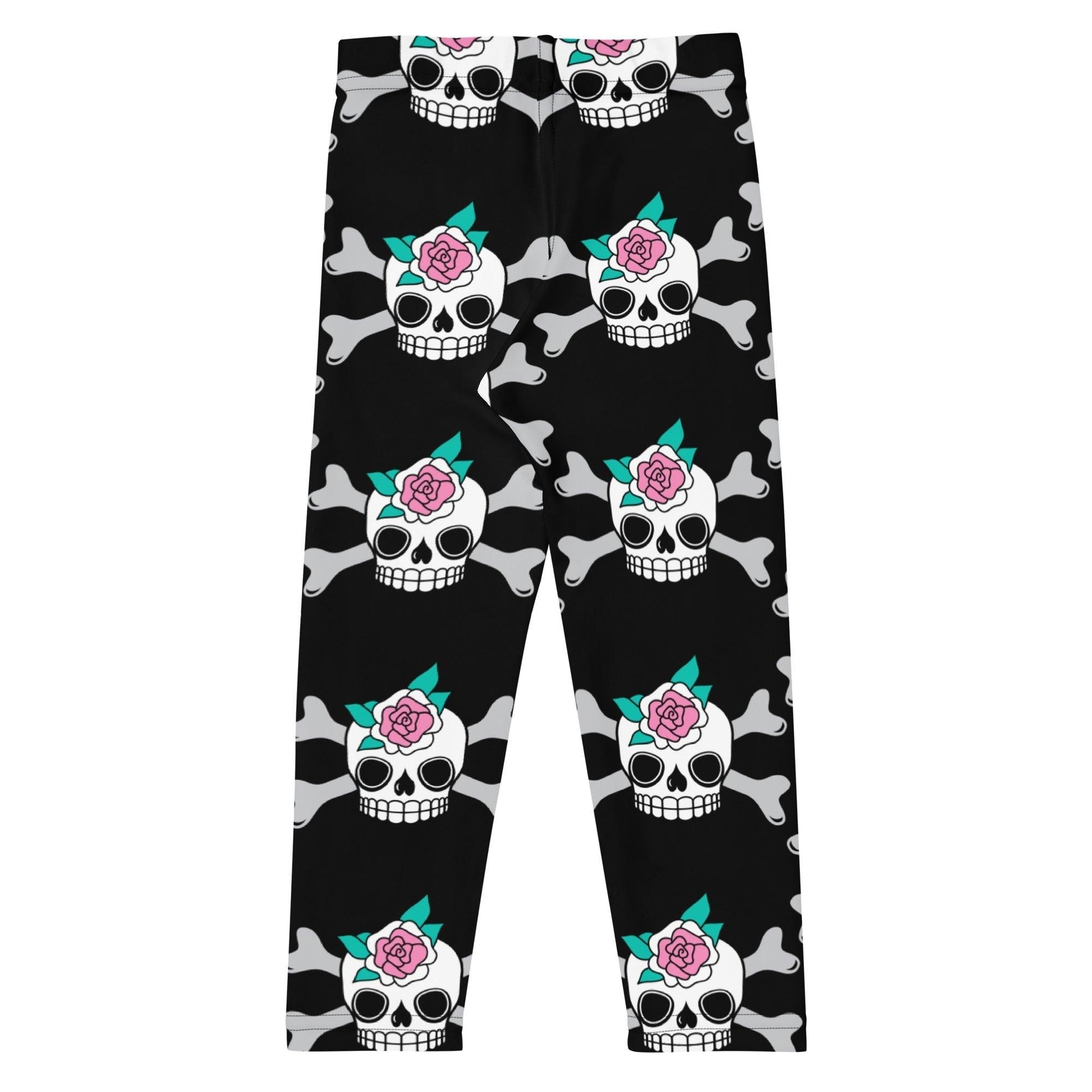 Kids' Leggings -2- SKULLROSE black