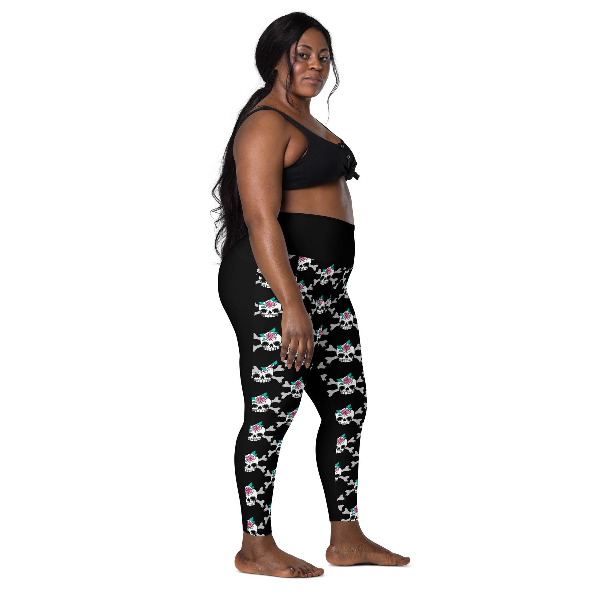 Leggings With Pockets - SKULLROSE black
