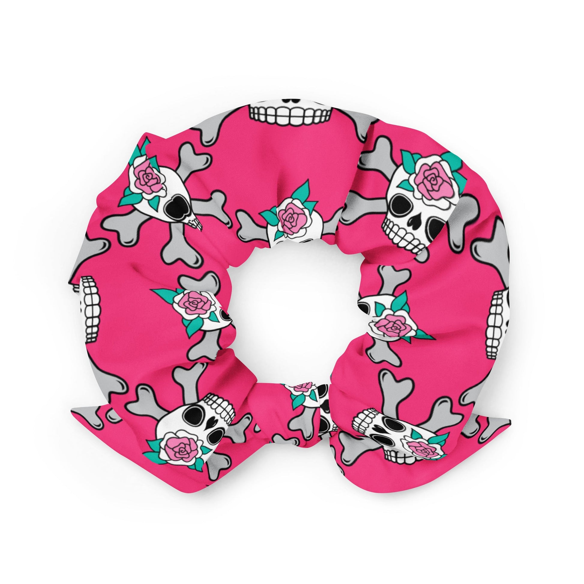 Scrunchie - SKULLROSE pink