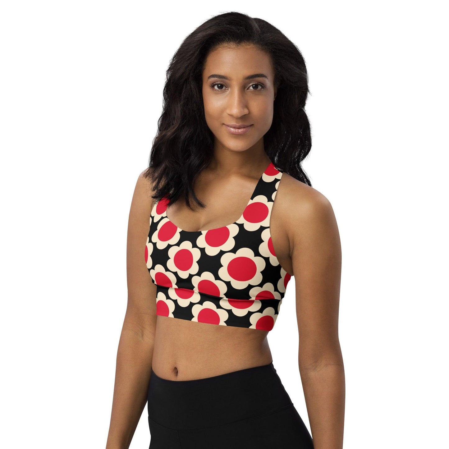 Sports Bra - ELLIE red black