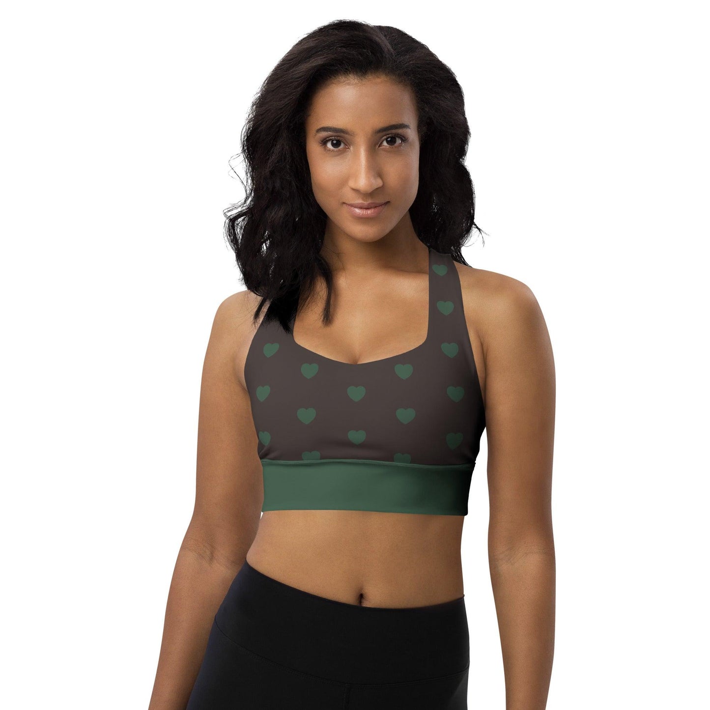 Sports Bra - HEARTS forest