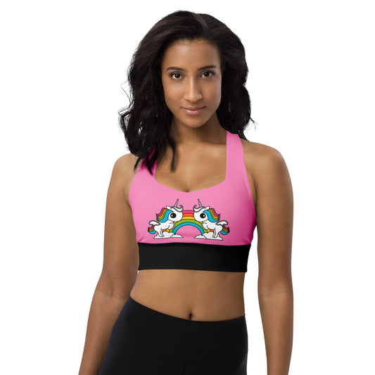 Sports Bra - UNIQUE (just unicorns) pink