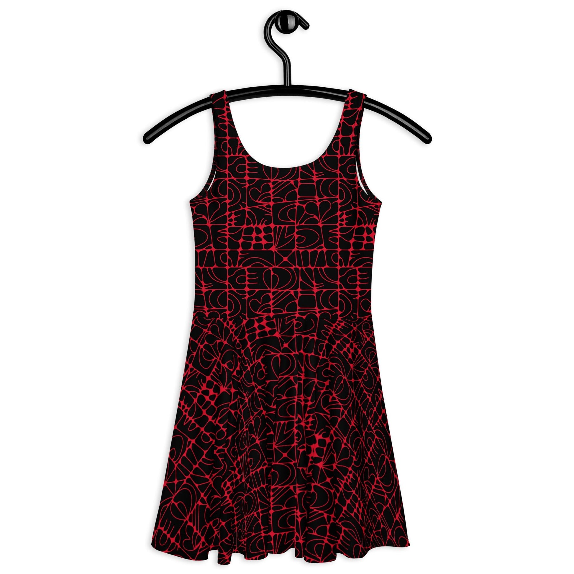 Skater Dress - STONE SPIRIT black red