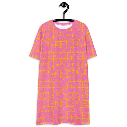 T-Shirt Dress - STONE SPIRIT pink yellow