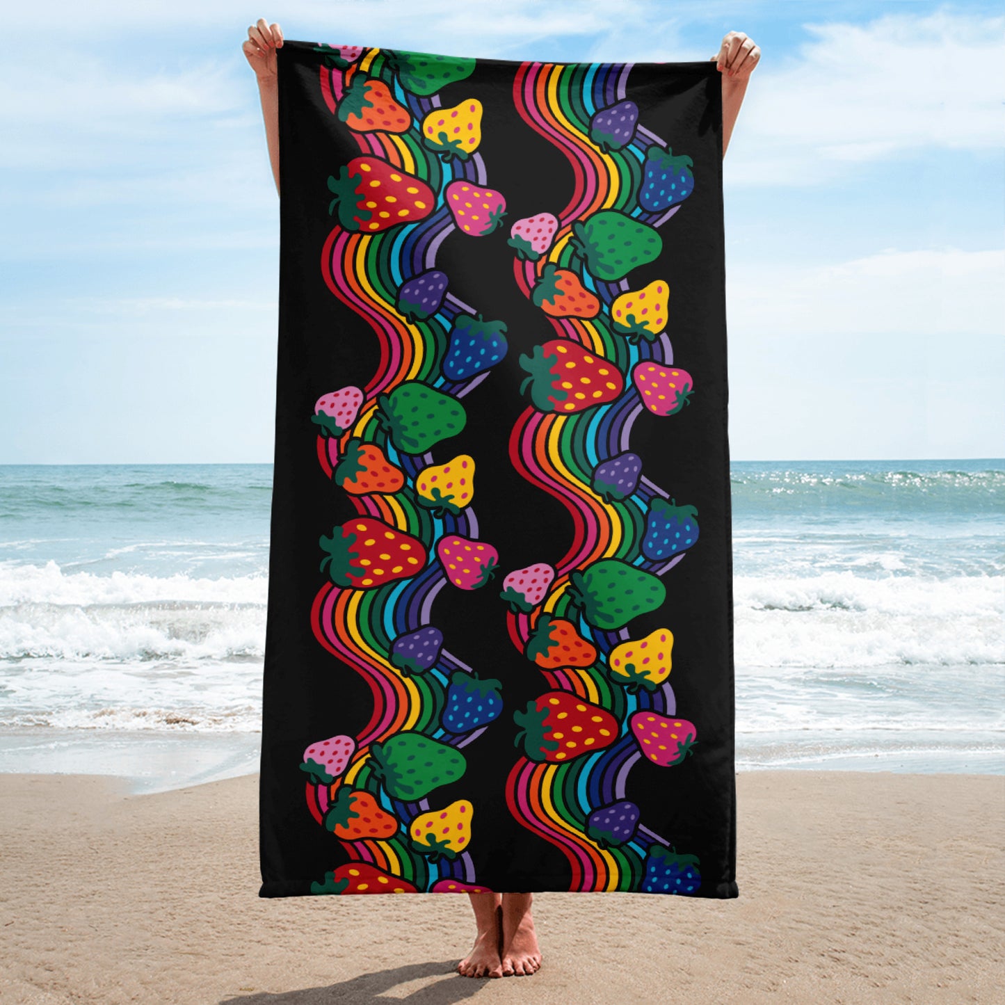 BERRYBOW black - Towel | SHALMIAK