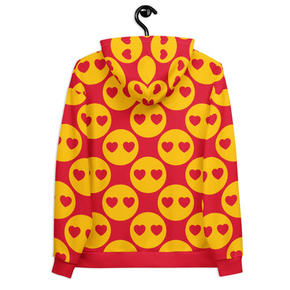 Hoodie - SUPERHAPPY - Sunshine and hearts print