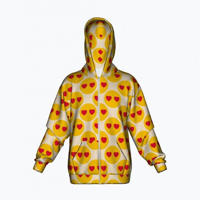 Cotton Zipper Hoodie - SUPERHAPPY light