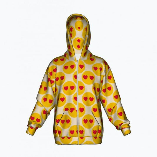 Cotton Zipper Hoodie - SUPERHAPPY light