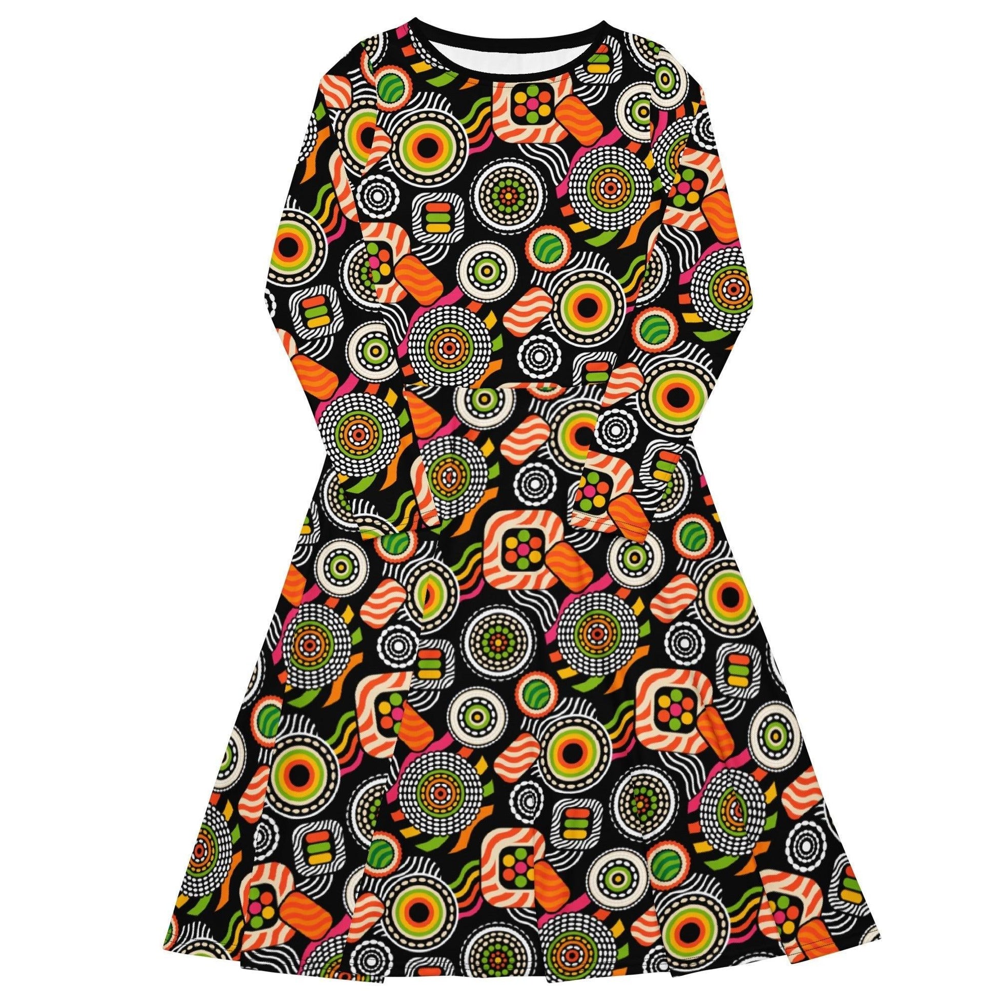 Midi dress - SUSHIPOPS - Colorful sushi print 6XL