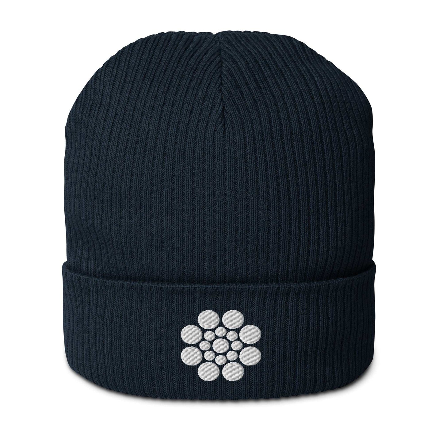 Beanie - SWEET white Oxford Navy