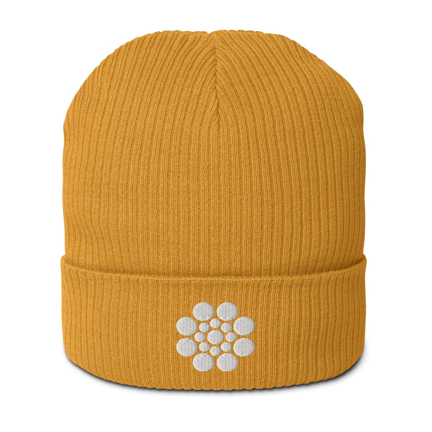Beanie - SWEET white Mustard Yellow