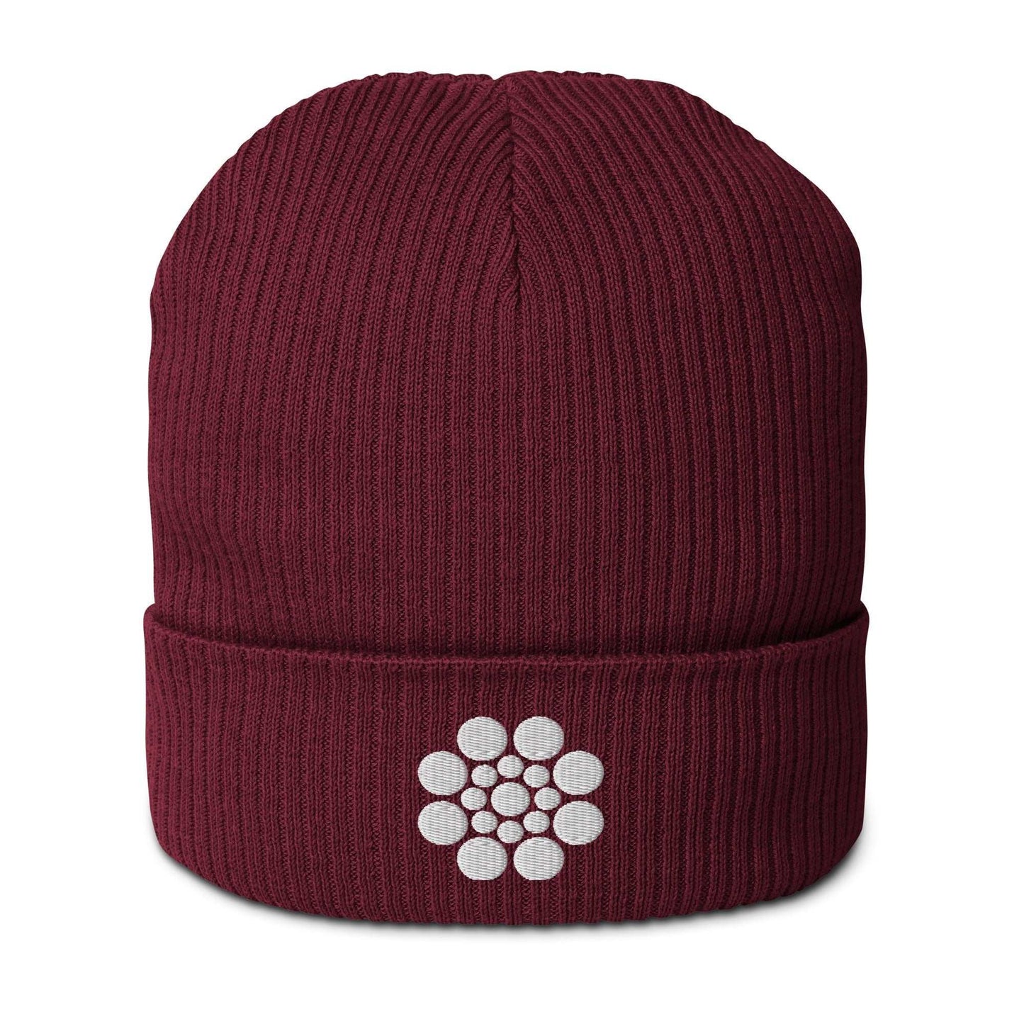 Beanie - SWEET white Burgundy