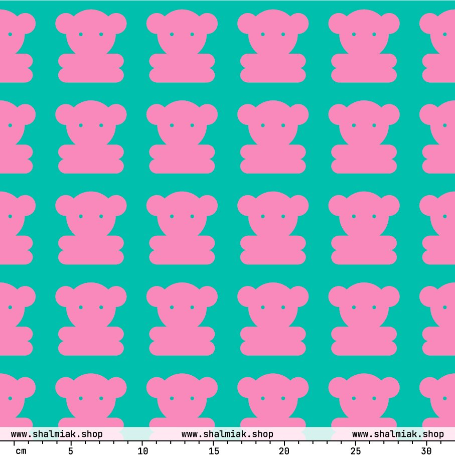 SWEET TEDDY pink mint | SHALMIAK