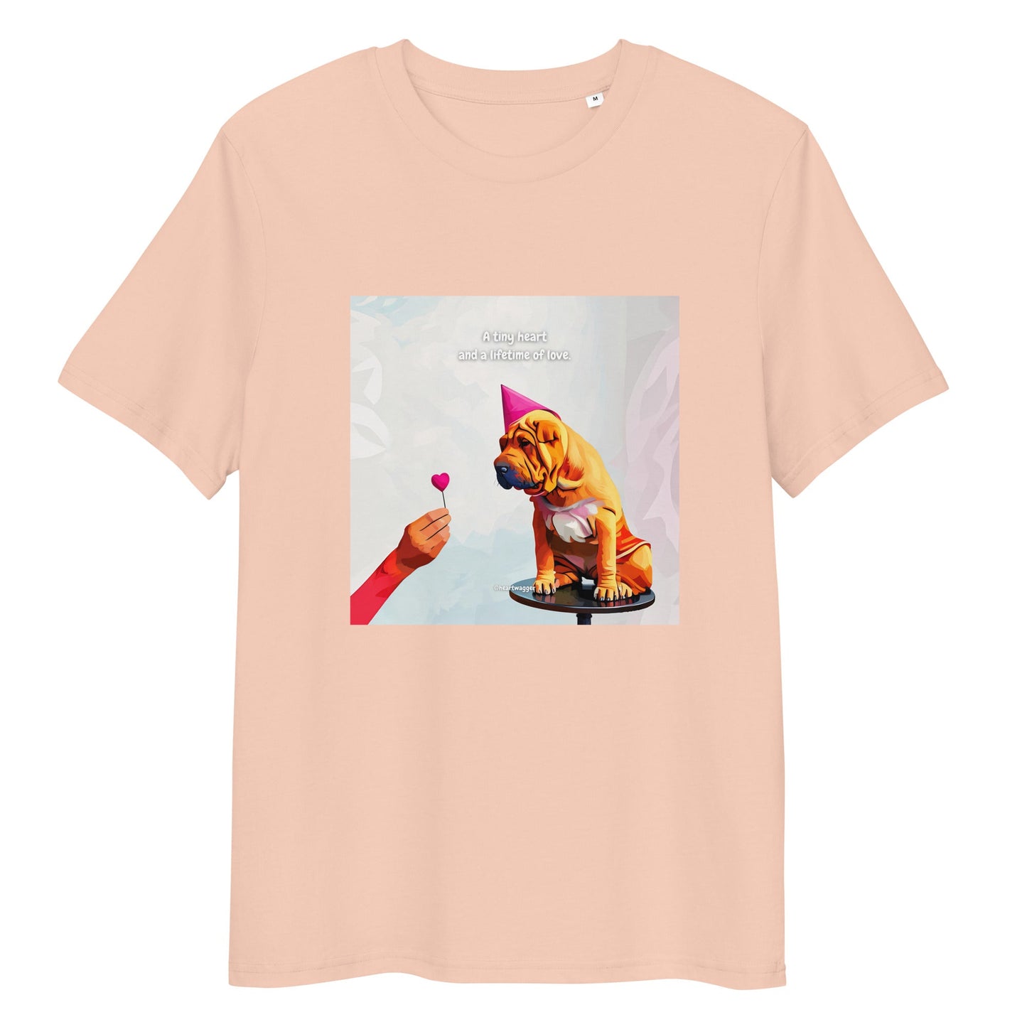 T-Shirt - A tiny heart and a lifetime of love Fraiche Peche