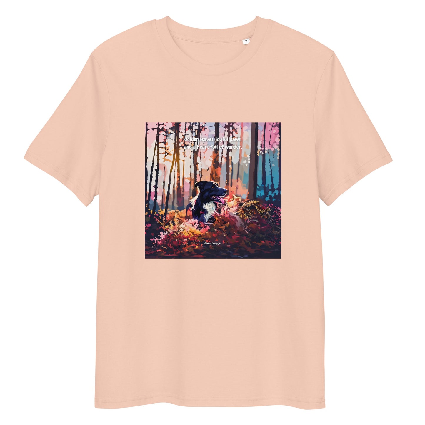 T-Shirt - Golden leaves, joyful paws, and a heart full of wonder Fraiche Peche