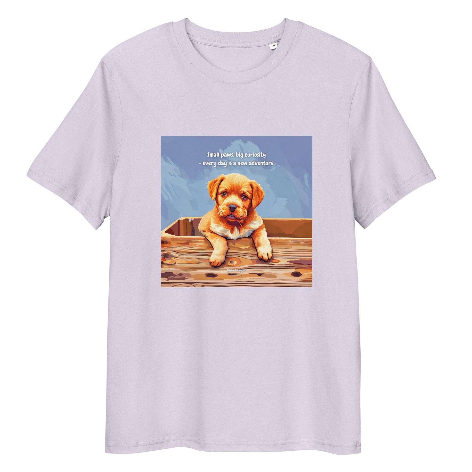 T-Shirt - Small paws, big curiosity - every day is a new adventure Lavender
