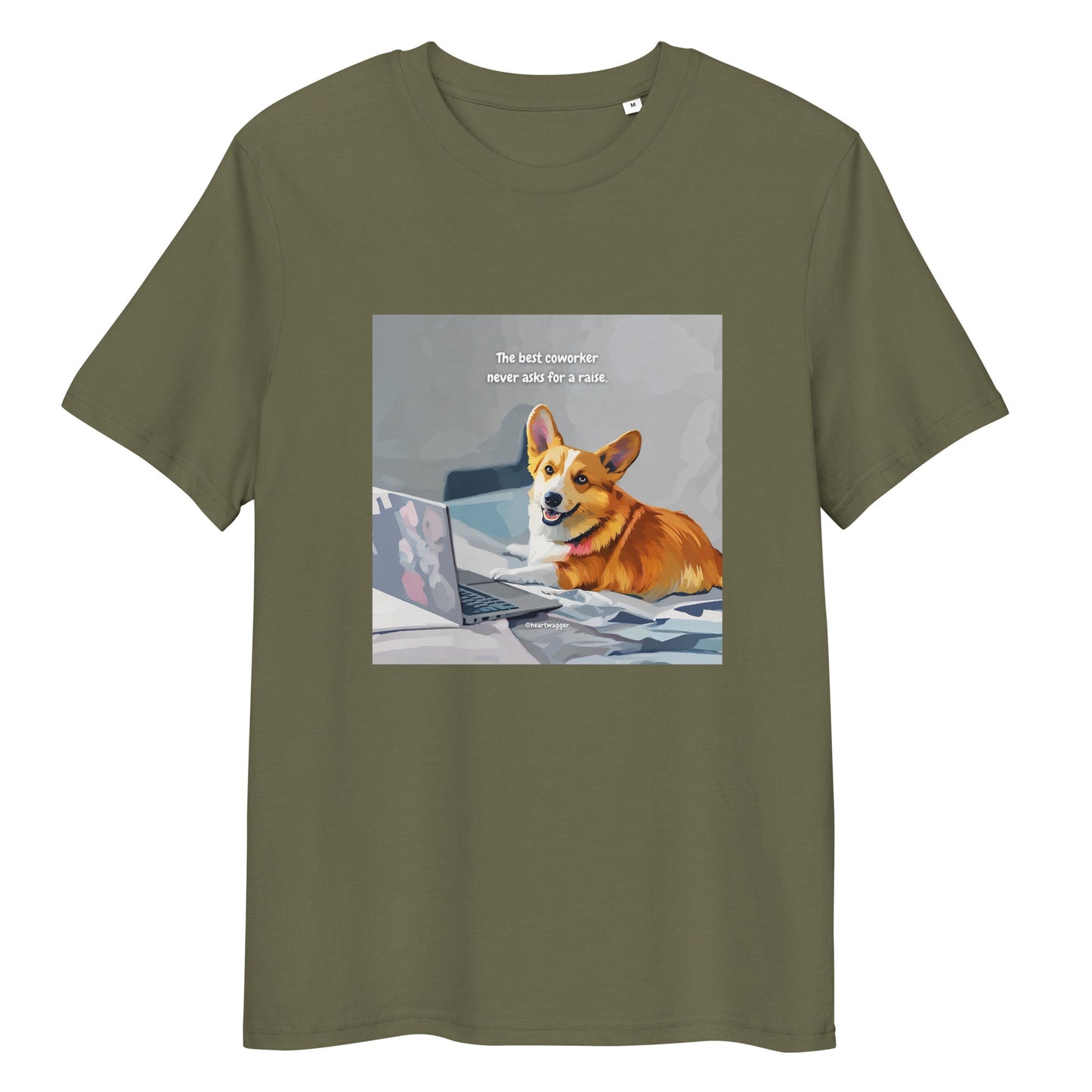 T-Shirt - The best coworker never asks for a raise Khaki