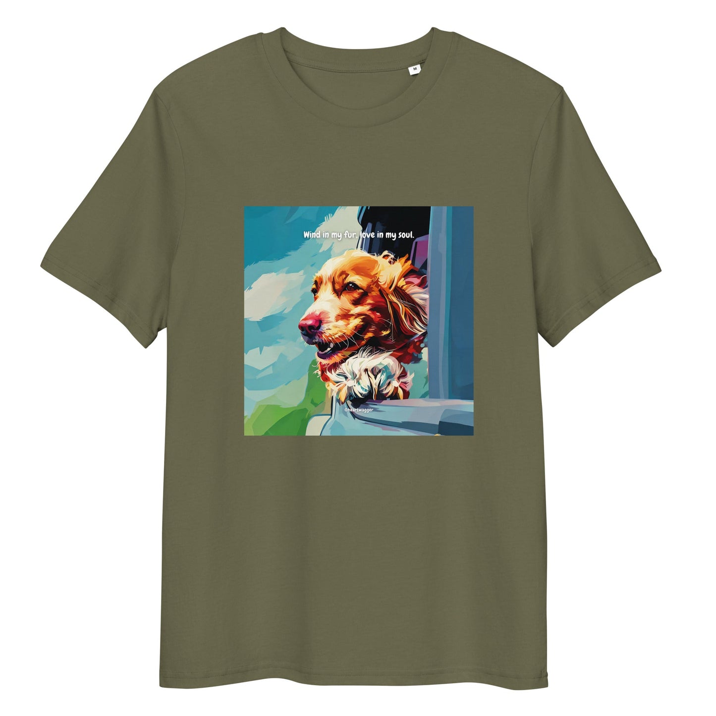 T-Shirt - Wind in my fur, love in my soul Khaki
