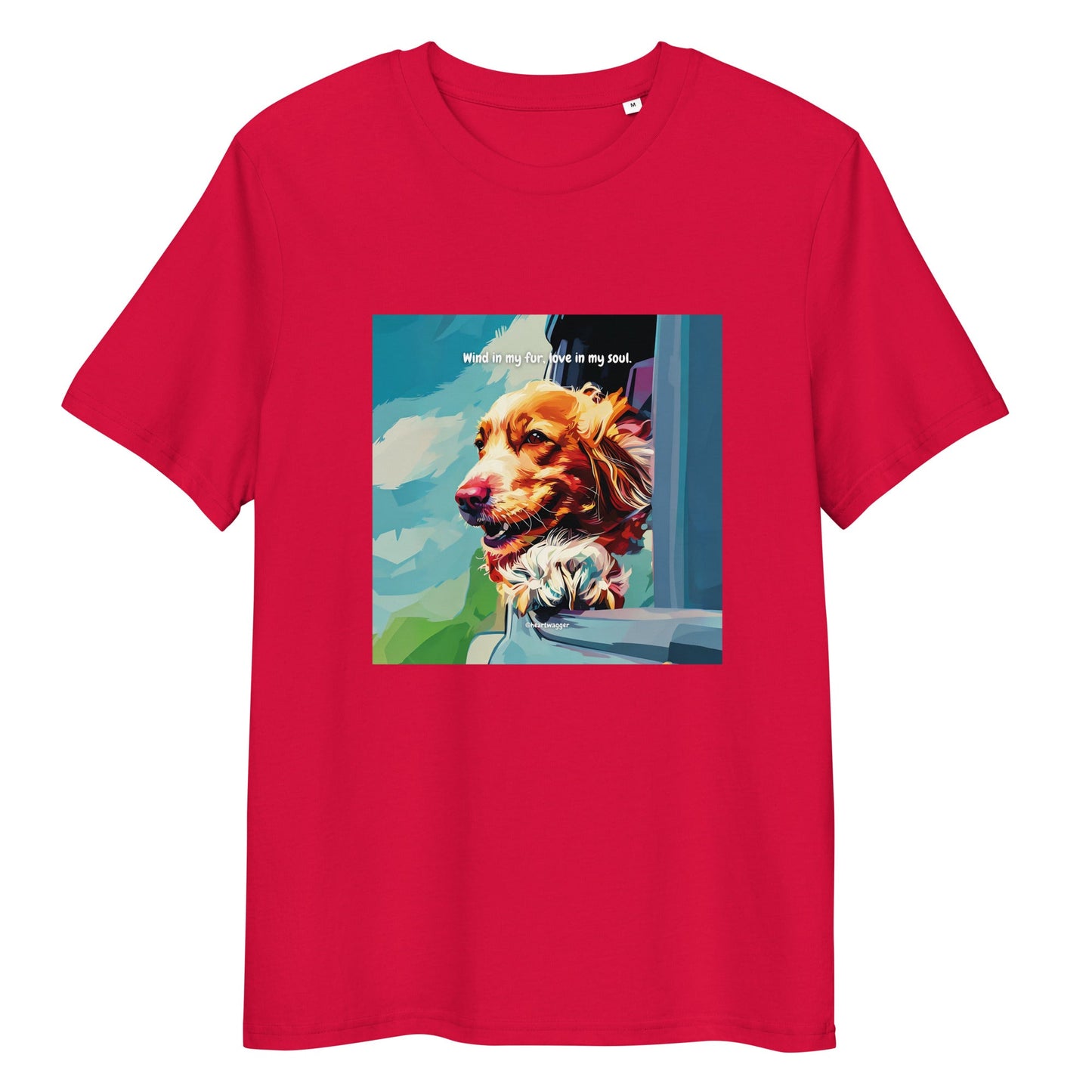 T-Shirt - Wind in my fur, love in my soul Red