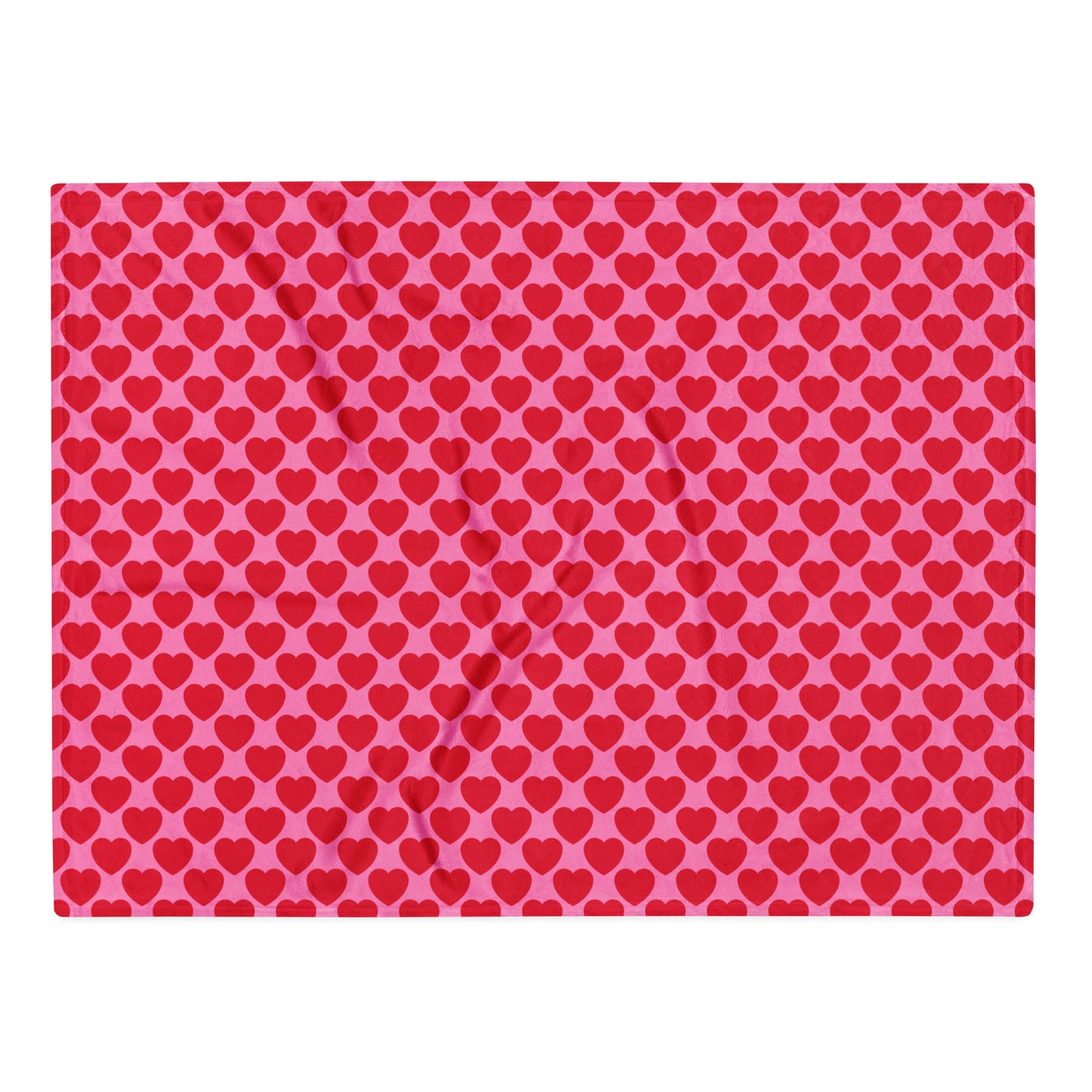 Blanket - ELLIE LOVE red - Bold heart print Default Title