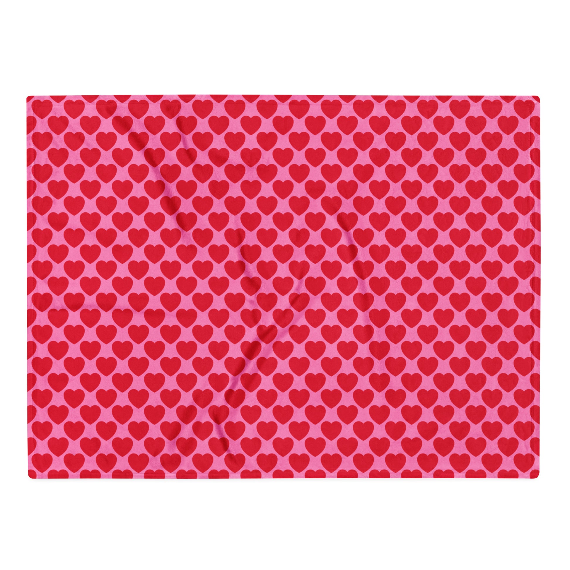 Blanket - ELLIE LOVE red - Bold heart print Default Title