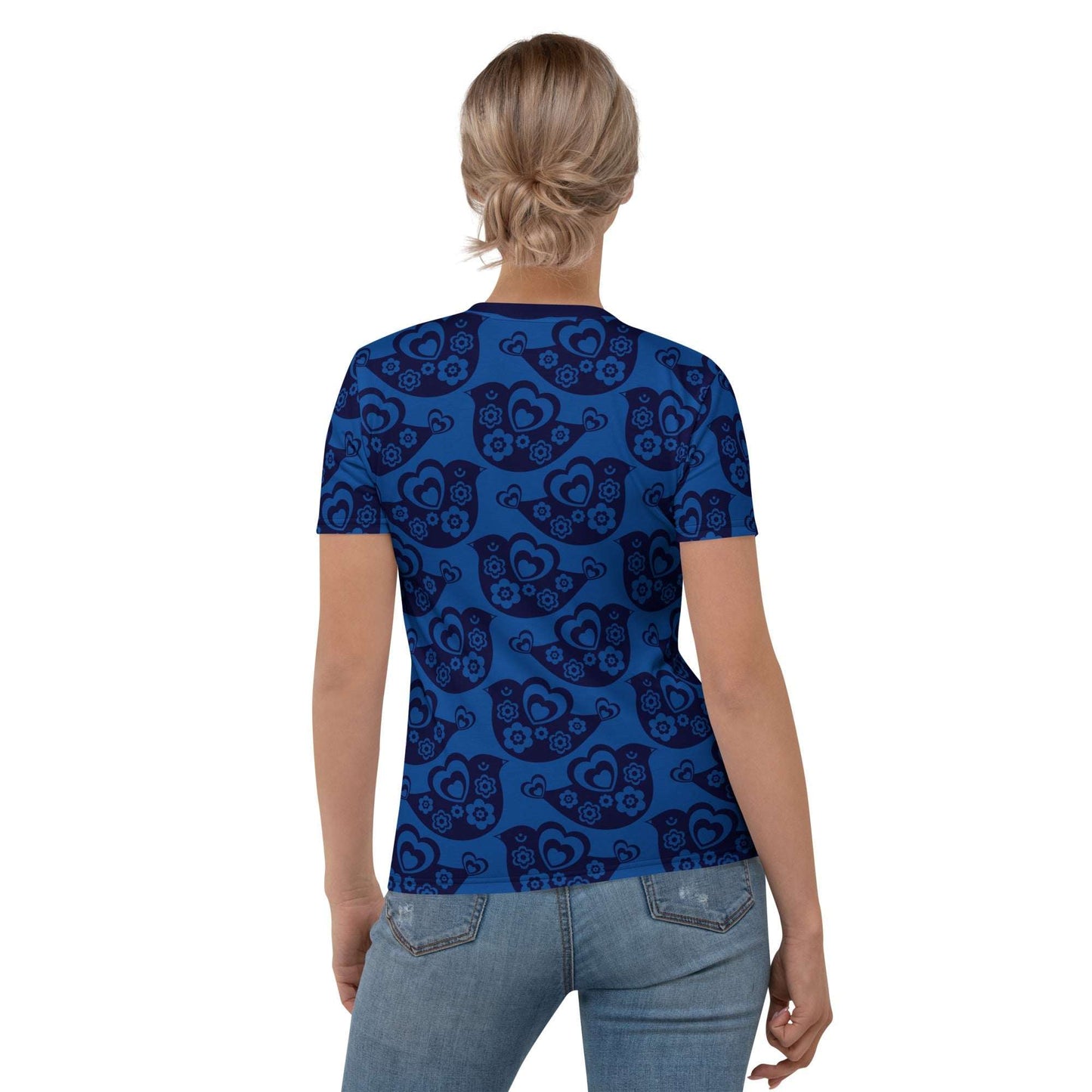 Woman's T-shirt - TWEET LOVE dark blue