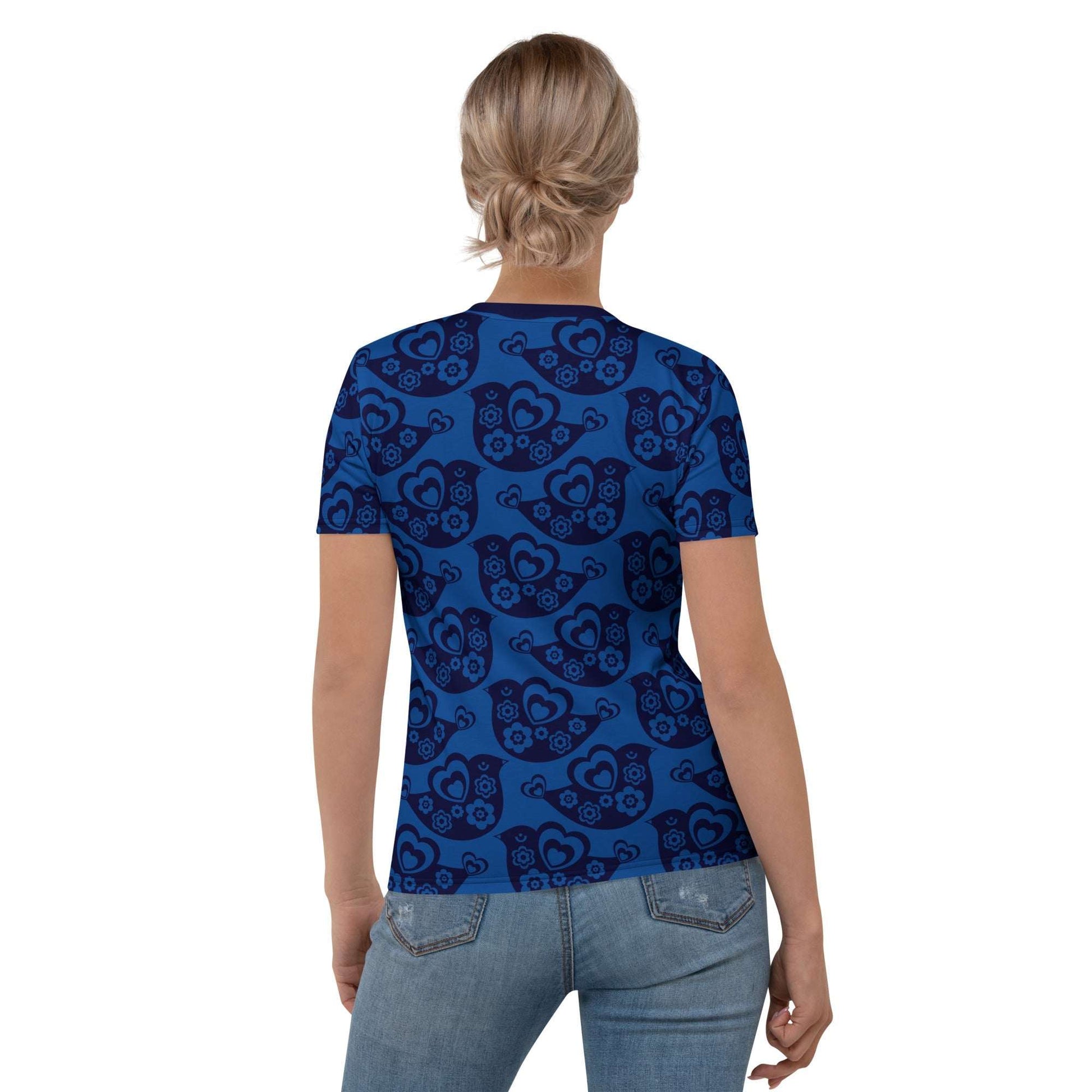 Woman's T-shirt - TWEET LOVE dark blue