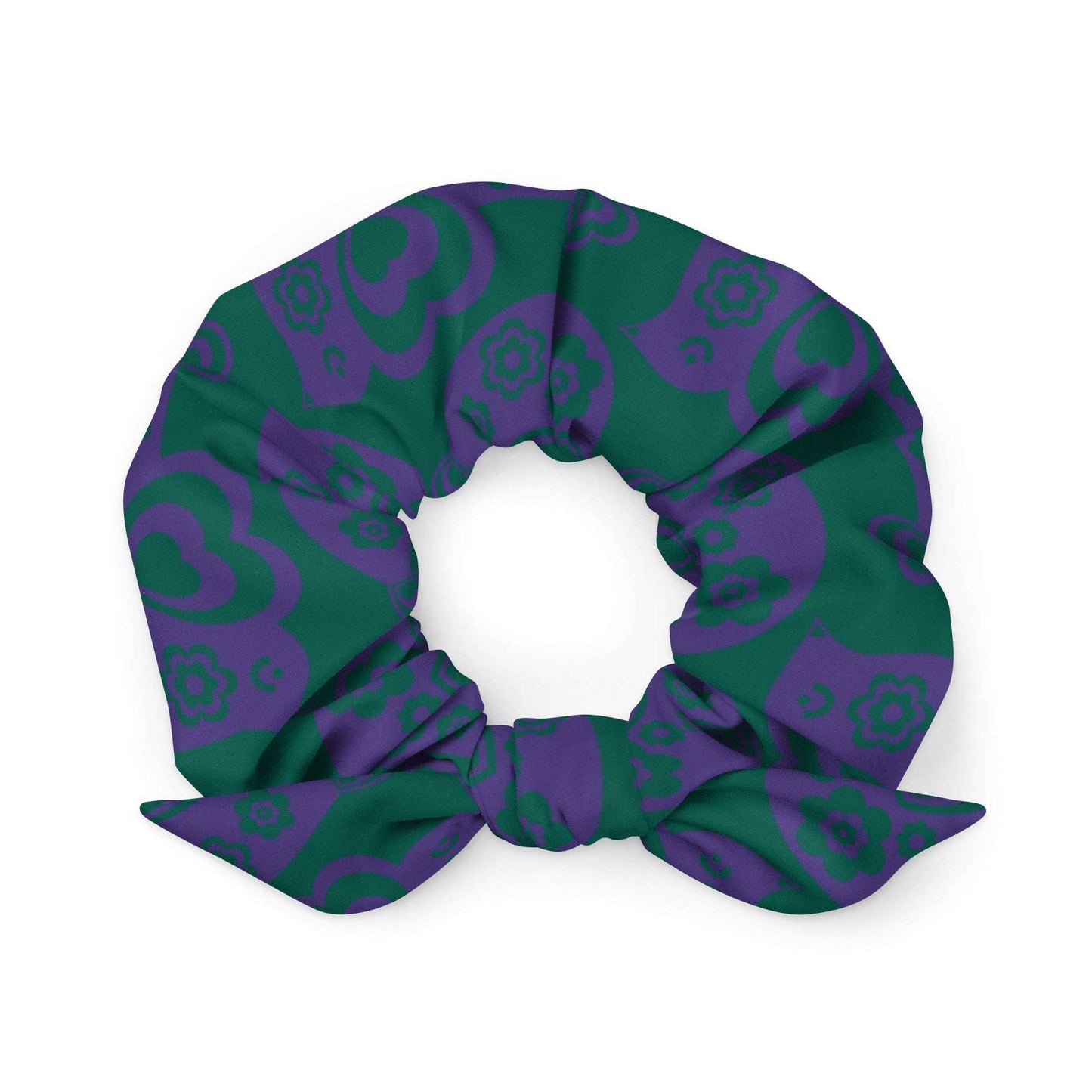 Scrunchie - TWEET LOVE green purple