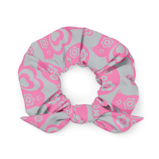 Scrunchie - TWEET LOVE pink grey