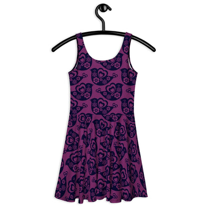 Skater Dress - TWEET LOVE plum