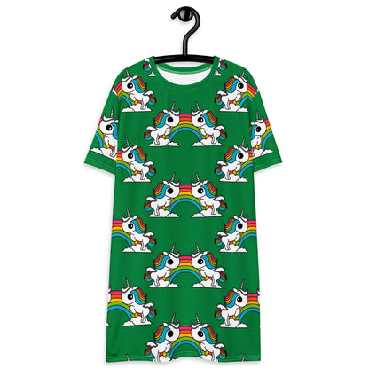 T-Shirt Dress - UNIQUE green