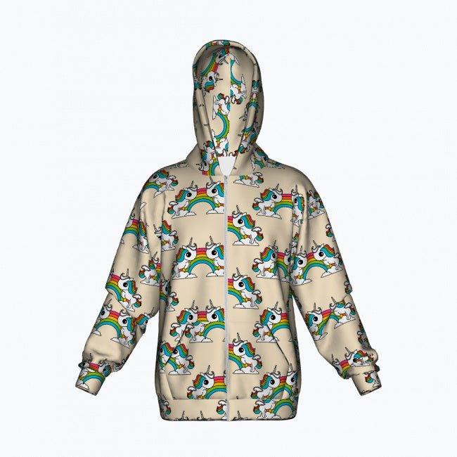 Cotton Zipper Hoodie - UNIQUE light