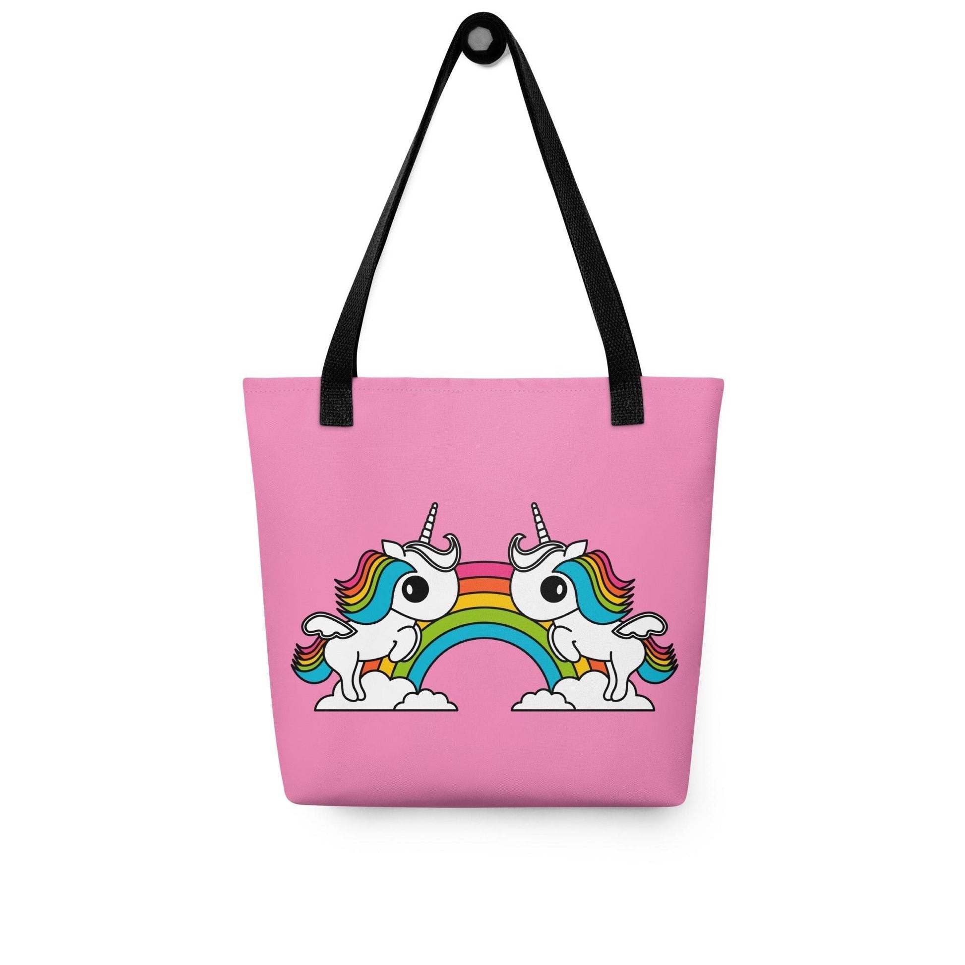 Tote bag - UNIQUE pink - Unicorns and rainbows print Default Title