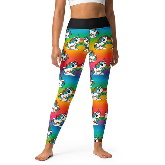 Yoga Leggings -2- UNIQUE rainbow