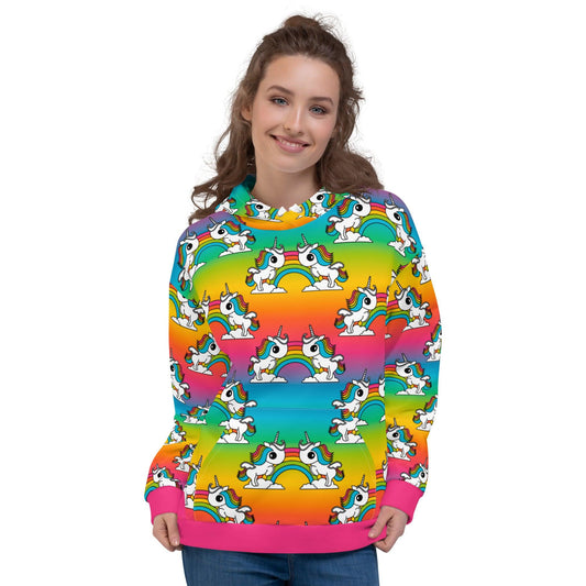 Hoodie - UNIQUE rainbow