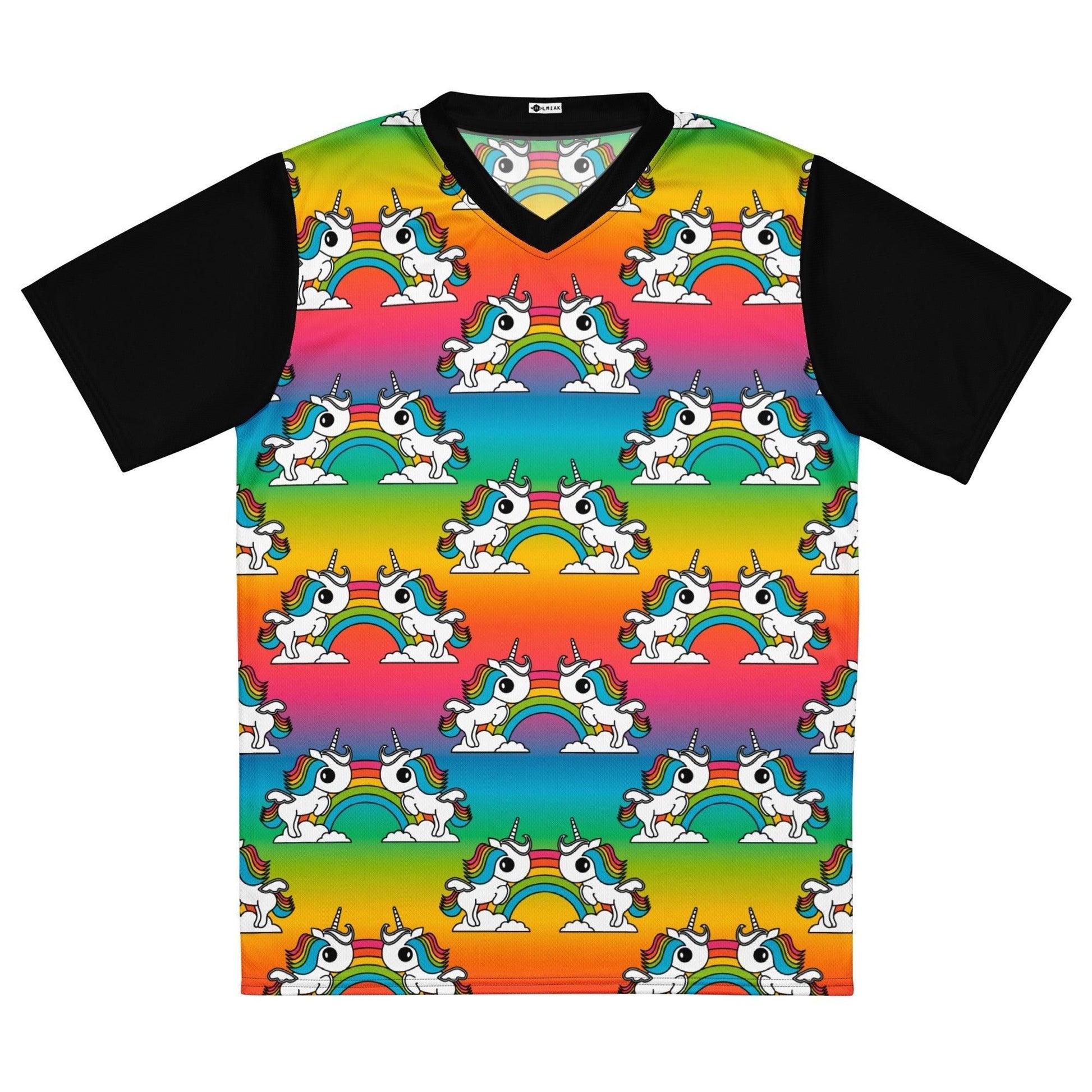 Sports Jersey - Sports Jersey - UNIQUE rainbow - Unicorns and rainbows print 6XL