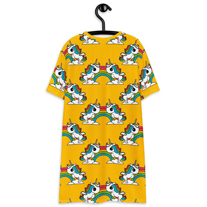 T-Shirt Dress - UNIQUE yellow