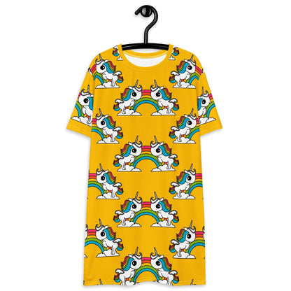 T-Shirt Dress - UNIQUE yellow