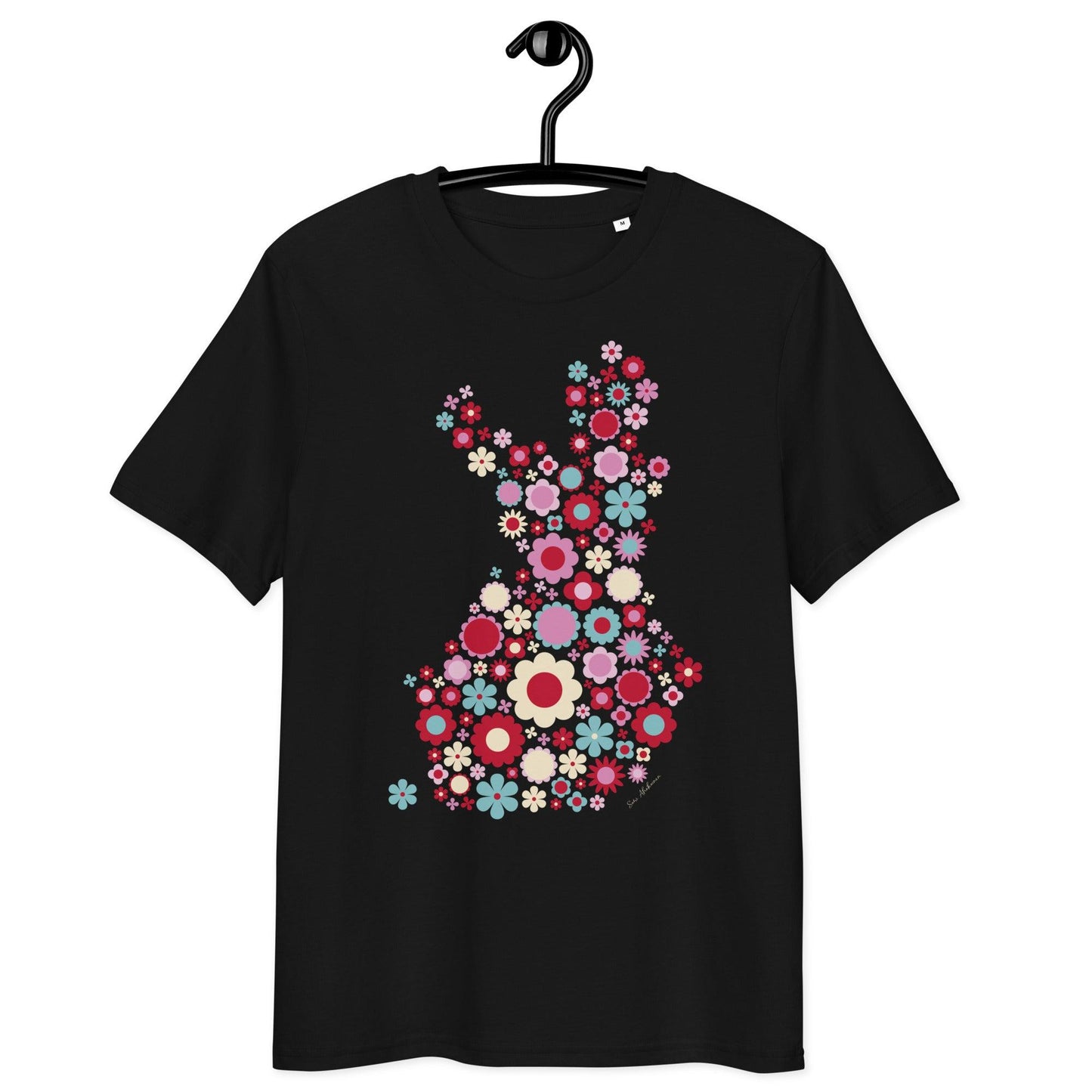 Unisex Organic Cotton T-shirt - FIN BLOOM POP red | SHALMIAK