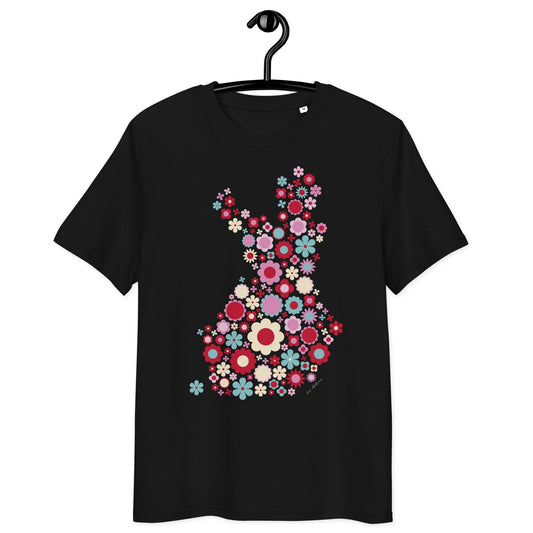 Unisex Organic Cotton T-shirt - FIN BLOOM POP red | SHALMIAK