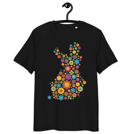 Unisex Organic Cotton T-shirt - FIN BLOOM POP happy | SHALMIAK