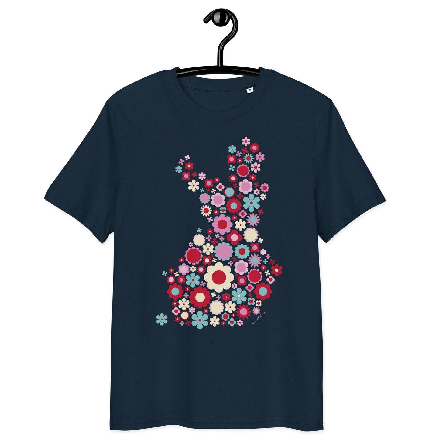 Unisex Organic Cotton T-shirt - FIN BLOOM POP red | SHALMIAK