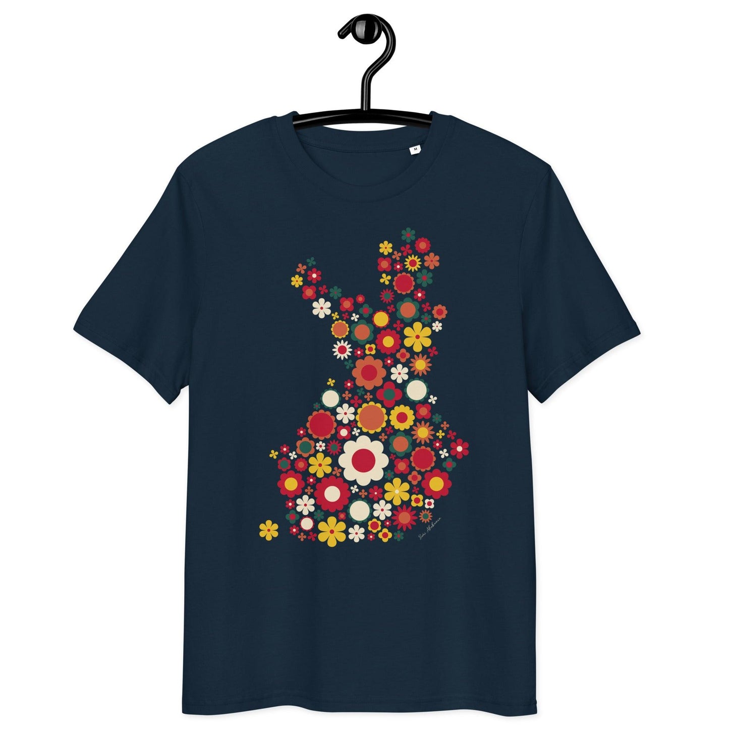 Unisex Organic Cotton T-shirt - FIN BLOOM POP retro | SHALMIAK