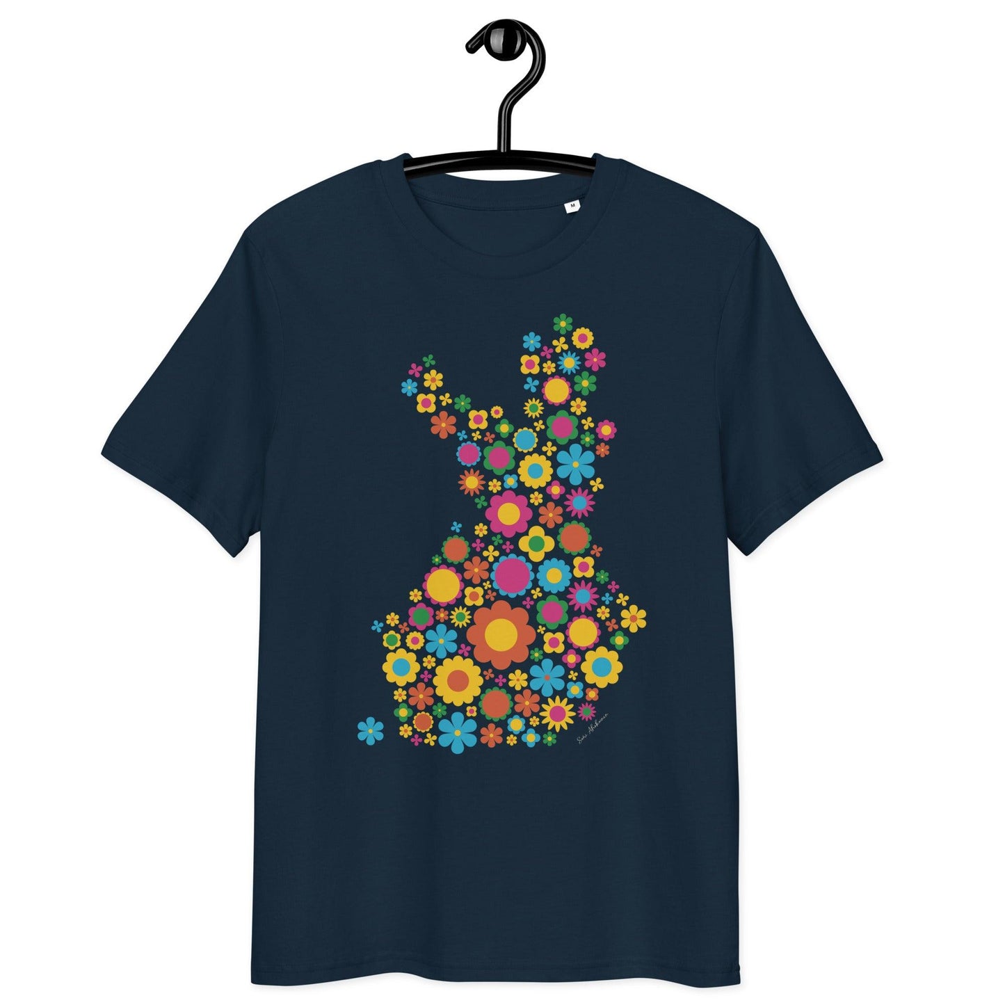 Unisex Organic Cotton T-shirt - FIN BLOOM POP happy | SHALMIAK