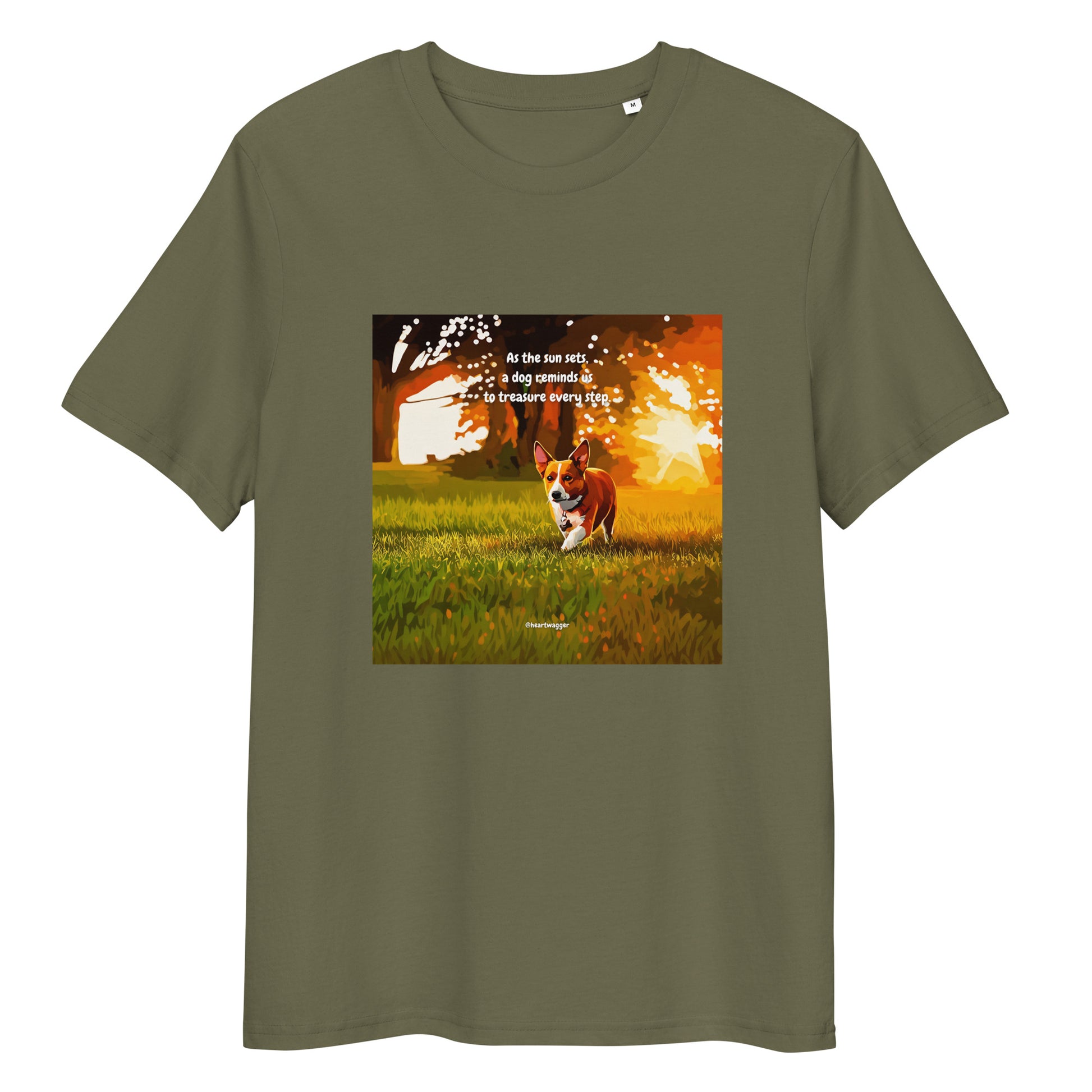 T-Shirt - As the sun sets, a dog reminds us to treasure every step | SHALMIAK