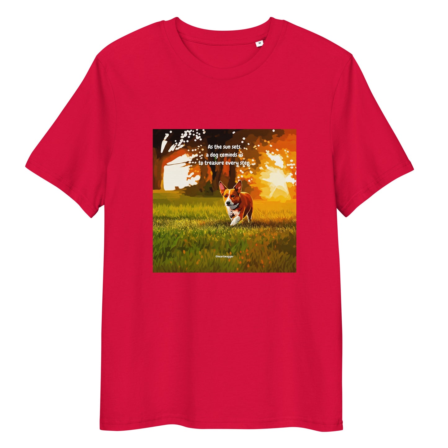 T-Shirt - As the sun sets, a dog reminds us to treasure every step | SHALMIAK