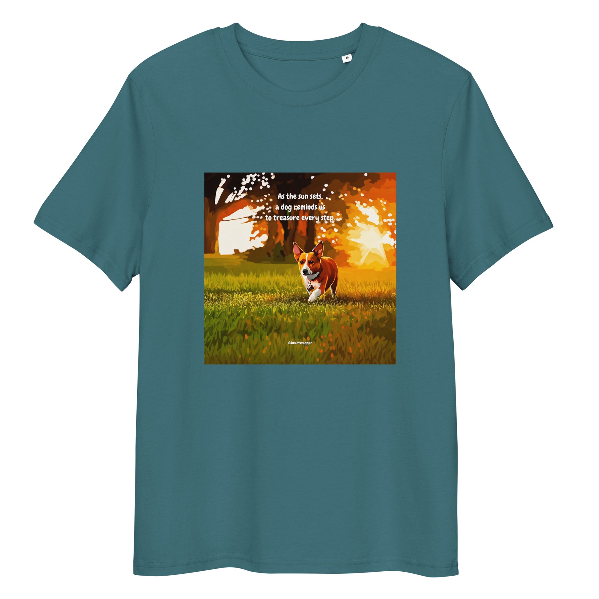 T-Shirt - As the sun sets, a dog reminds us to treasure every step | SHALMIAK